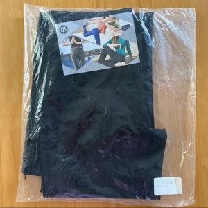 Betabrand black yoga dress pants, boot flare